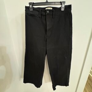 Madewell Cropped Black Denim Pants